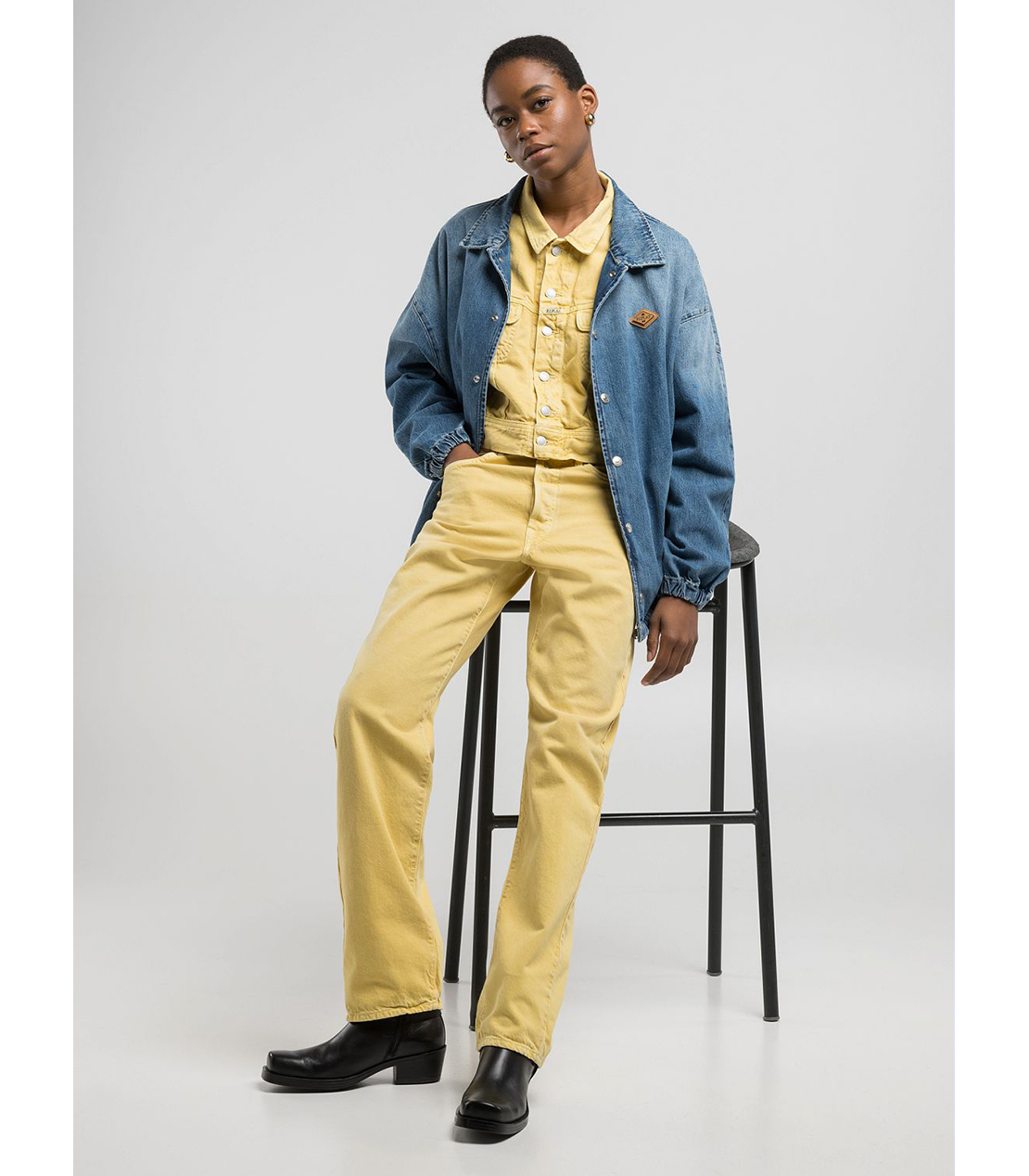 9Z1 ECO PLUS コンフォートストレートフィットデニム（セットアップモデル） 詳細画像 イエロー 3